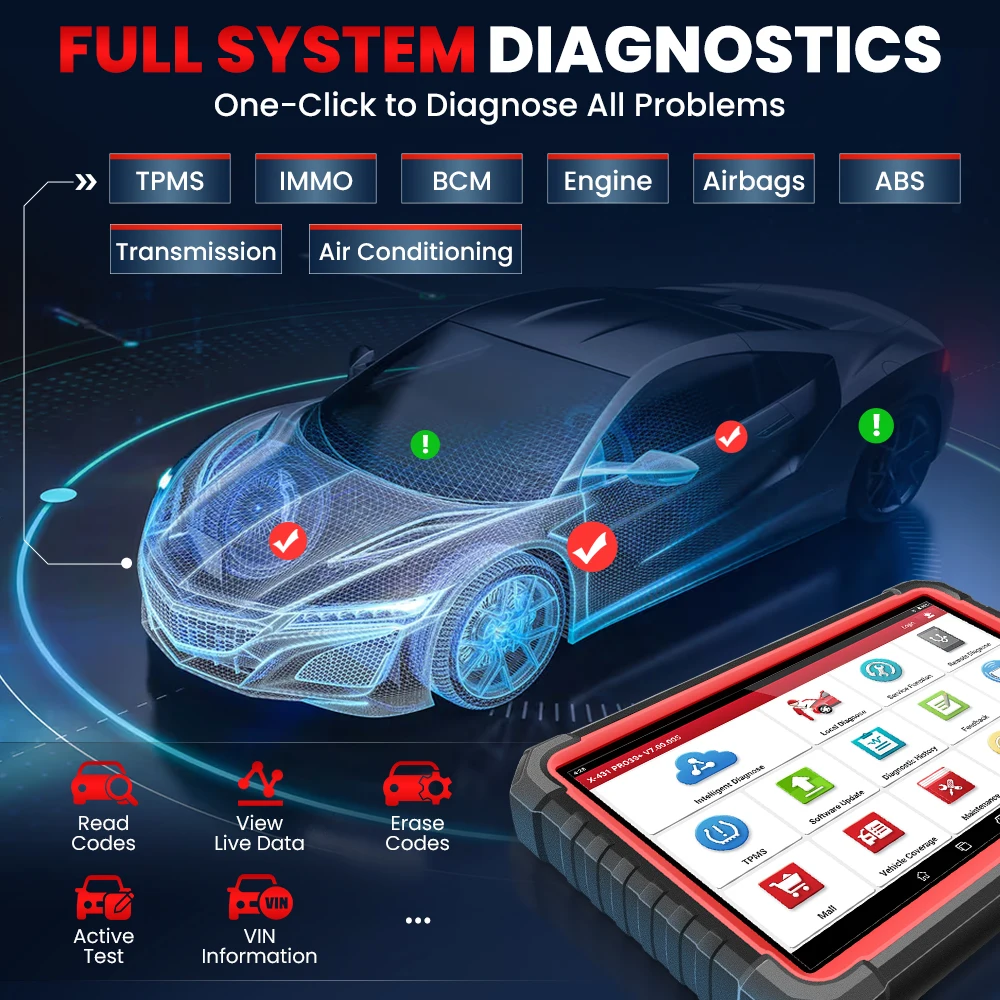 2026 X431 Pro3s+ V5.0 EOBD/OBD2 Diagnostic Tool Obd Code Reader 2 Years Free Update Scanner Machine for Car