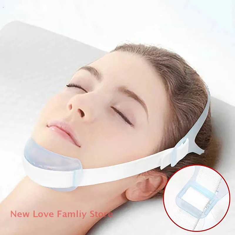 

1 Pc Adjustable Anti Snore Chin Belt Mouth Breathing Correction Elastic Band Improve Sleeping Care Tool Anti Apnea Belt