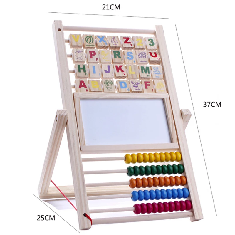 Imagem -05 - Quadro de Aprendizagem Multifuncional de Madeira para Crianças Contando o Conselho Cognitivo Educação Infantil Matemática Ábaco