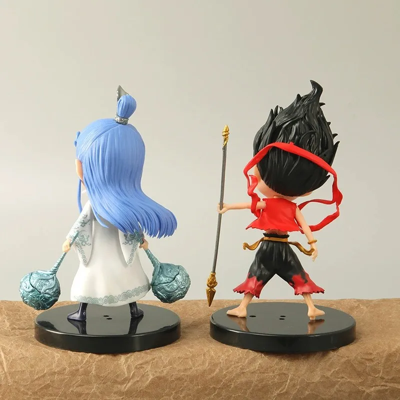 2025 New Hot Sale Anime Nezha Birth Of The Demon Child Ne Zha Aobing Cartoon Action Figures Model Ornaments Kids Birthday Gifts