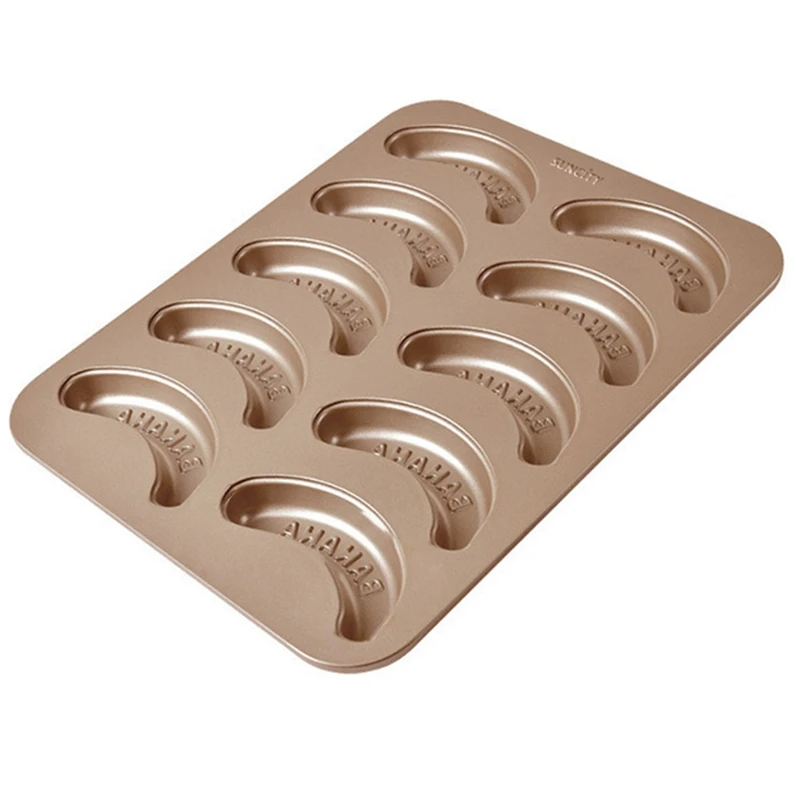 Suncity Baking Pan Carbon Cake Baking Mold DIY Banana Cake Pan Mold Baking Tray Non-Stick Muffin