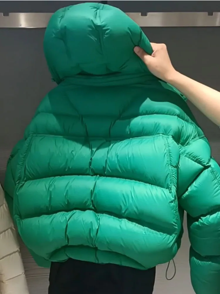 Unique ort een Women's down Jaet Korean Sle Winter Coat Thiened Polyester Fiber High-End Feel Small Size Friendly