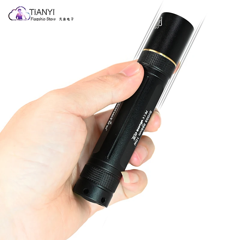 10W 365nm UV Flashlight Portable Rechargeable Blacklight for Pet Urine Detector, Resin Curing, Scorpion, Fishing, Minerals