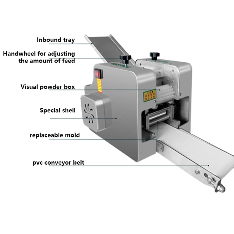 Automatic New Dumpling Skin Machine Rolling Skin Machine Bun Skin Machine Chaotic Skin Machine Dumpling Skin Machine