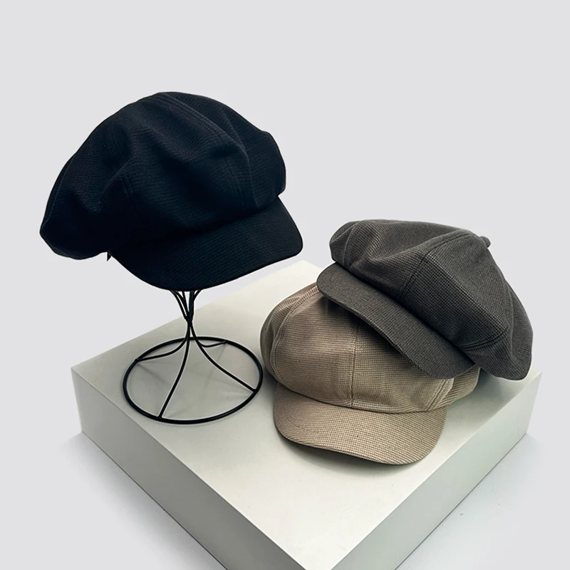 

New Women Korean Mao Retro Octagonal Hats Warm Artistic Sunshade Simple Versatile Outdoor Beret Caps Fashion Casual Thin ins