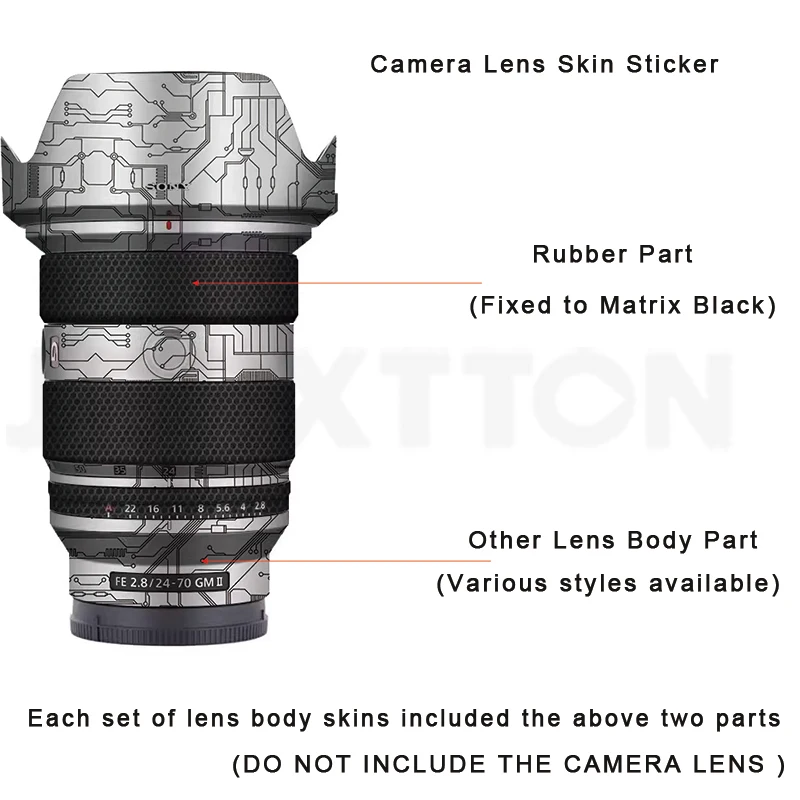 FE 24-70 2,8 II Kameraobjektiv Aufkleber Mantel 3M Wraps Filmschutz Vinyl Aufkleber Skin für Sony FE 24-70mm F2.8 GM II SEL2470GM2