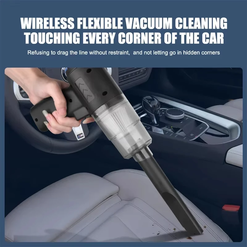 Lenovo 2900000pa Car Wireless High Power Vacuum Cleaner120W 3-in-1 Portable Handheld For Home Rechargeable Auto Cordless Cleaner