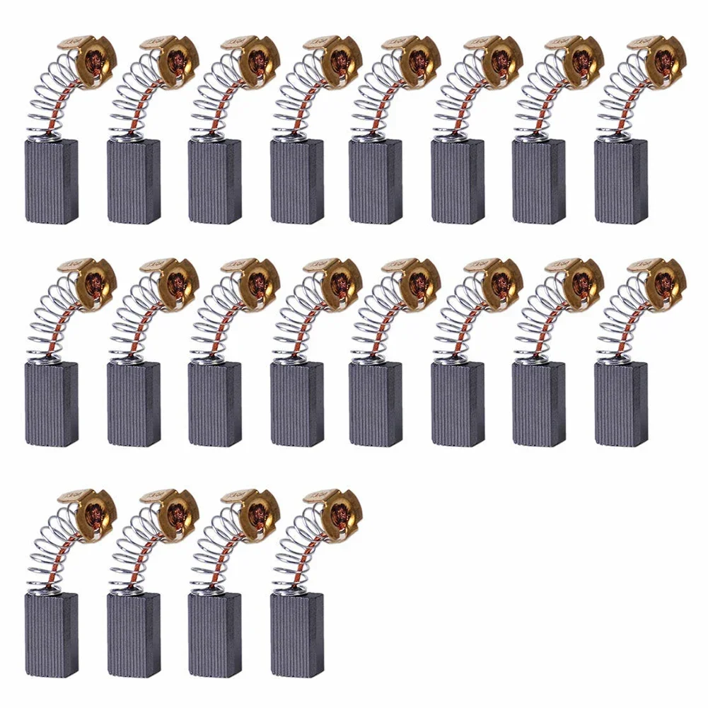 

20pcs Carbon Brushes For Electric Motors Carbon Brushes Hammer Drills Circular Saws Chop Saws And Angle Grinders Power Tools