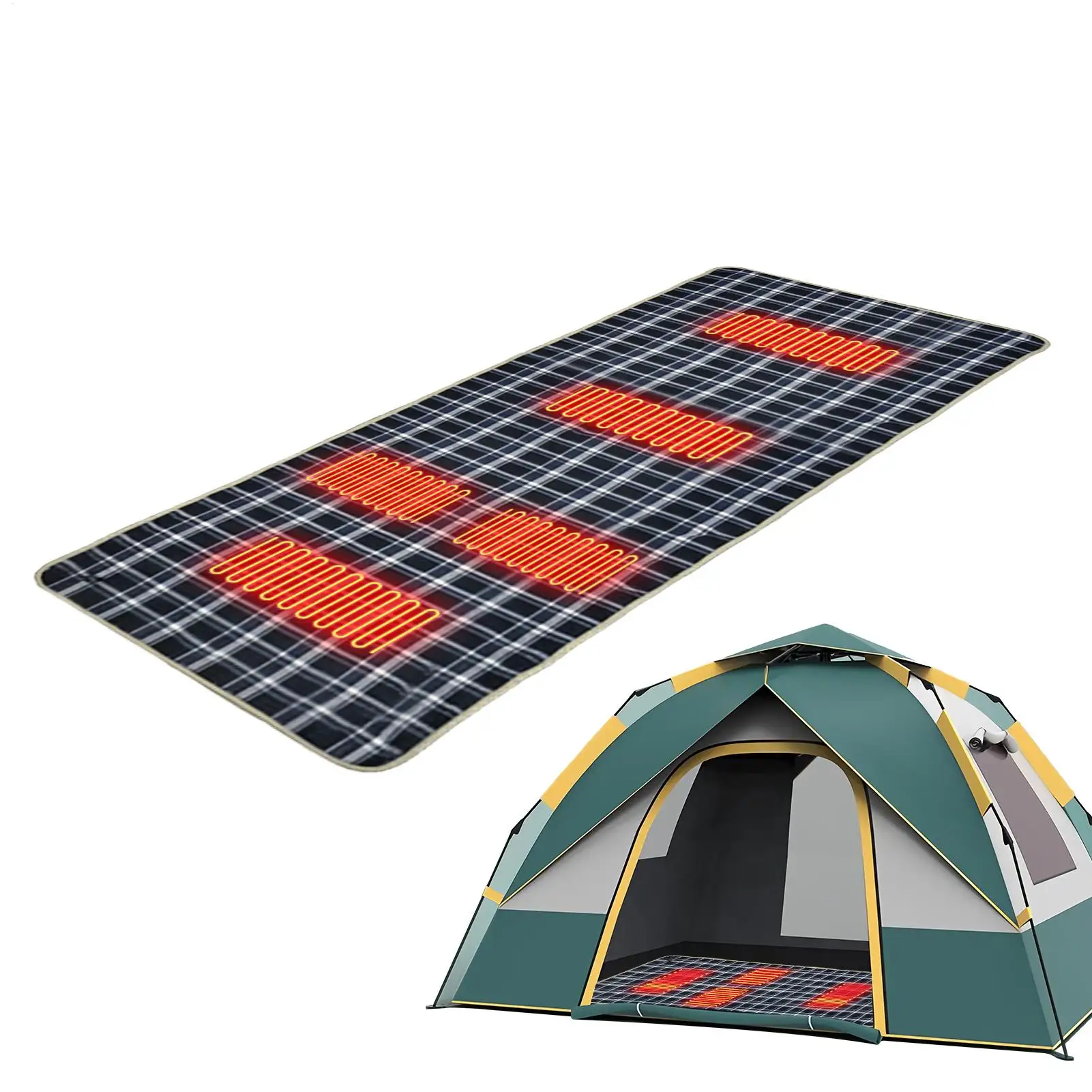 

Подкладка для спального мешка с подогревом, 3, регулируемые уровня температуры, одеяло-нагреватель, электрический спальный мешок, обогреватель для дивана, офиса, дома