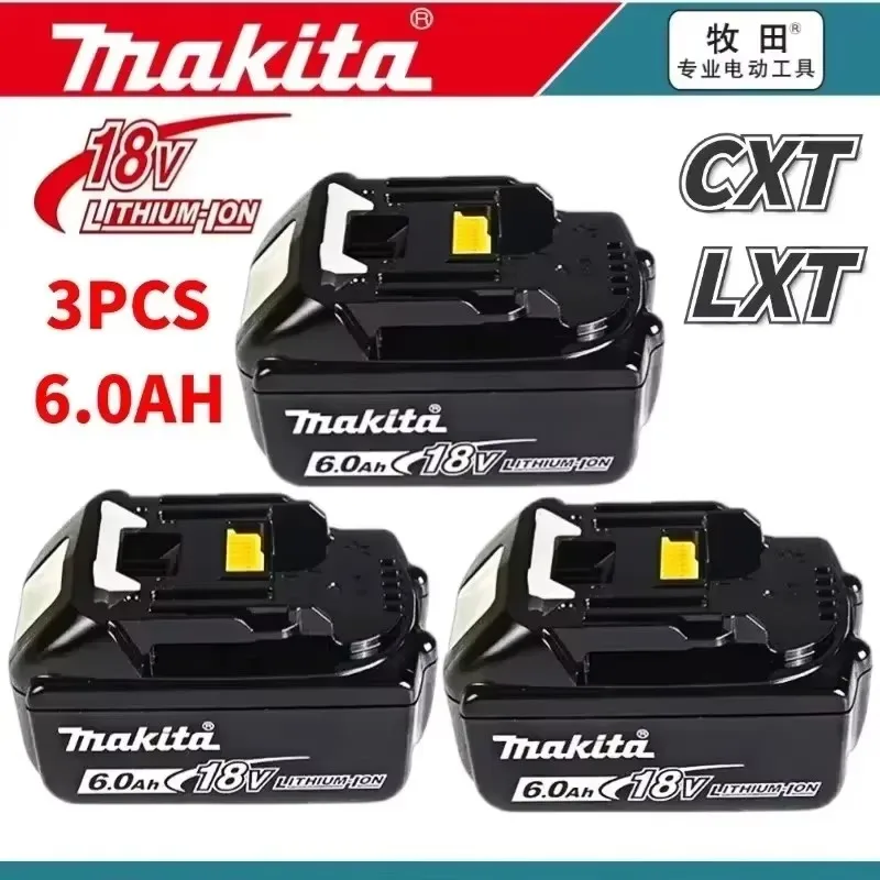 

Аккумулятор Makita LXT 18В 6.0Ач премиум-класса, безопасный и долговечный источник питания для электроинструментов BL1830 BL1840 BL1850