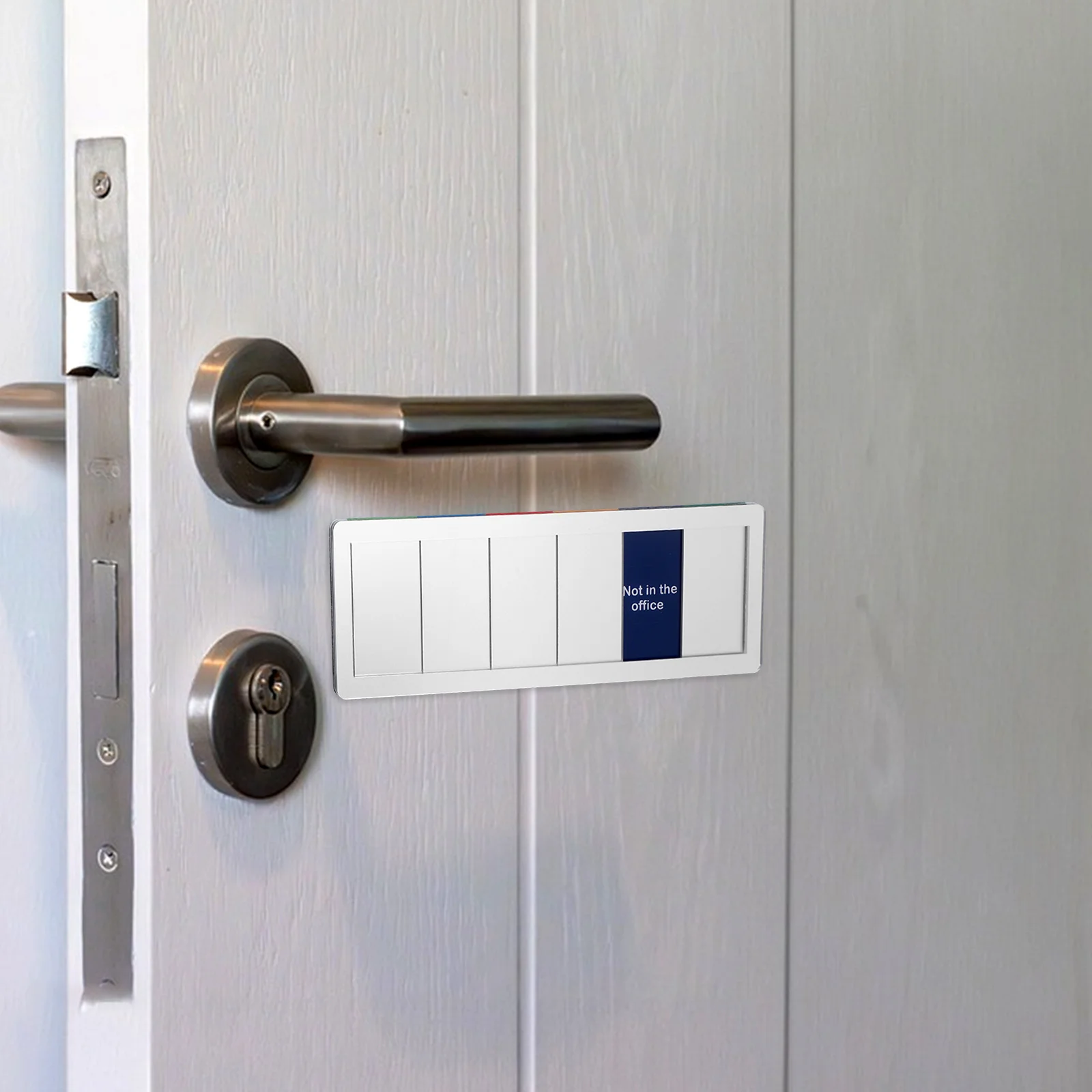 

Door Status Sign Acrylic Build Slider Mechanism for Vacant Occupied Meeting Remote Work Fast Switching Privacy