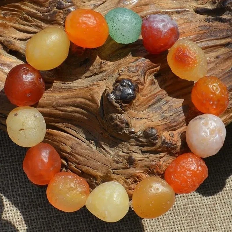 8MM 10MM 12MM 14MM Beads Bracelet Smart  Jewelry Charm Natural Crystal Stone Raw Stone Alxa Hand String