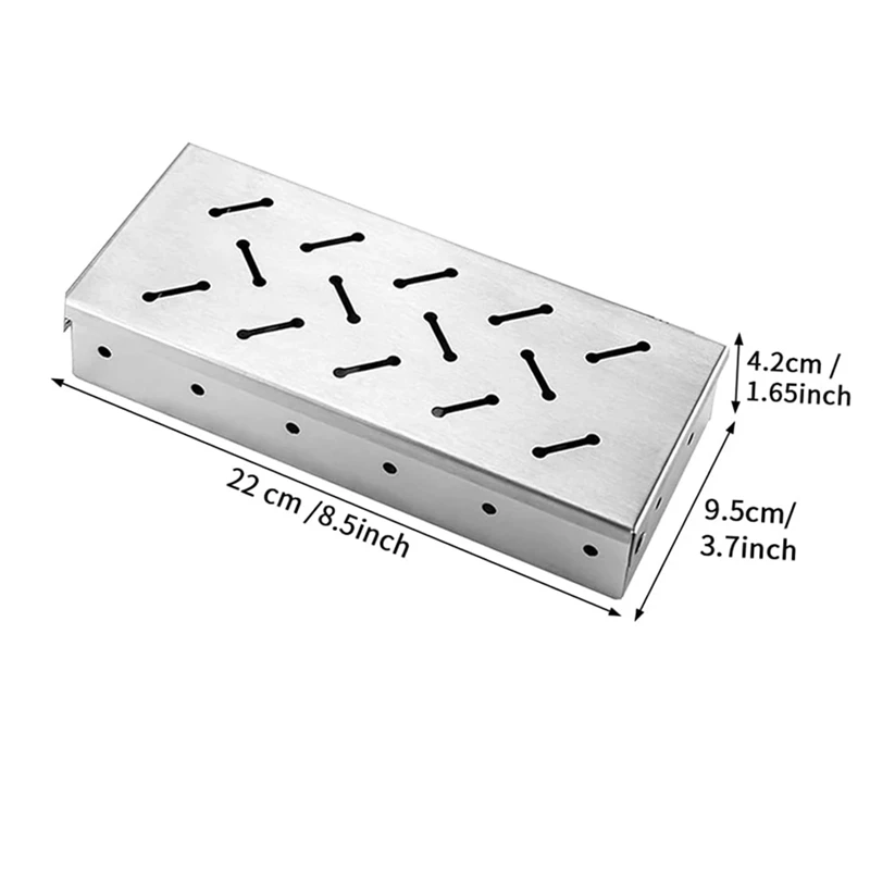Raucher box Grill Raucher box Holz hacks chnitzel für Indoor Outdoor Holzkohle Gas grill Grill Fleisch infundiert Rauch geschmack