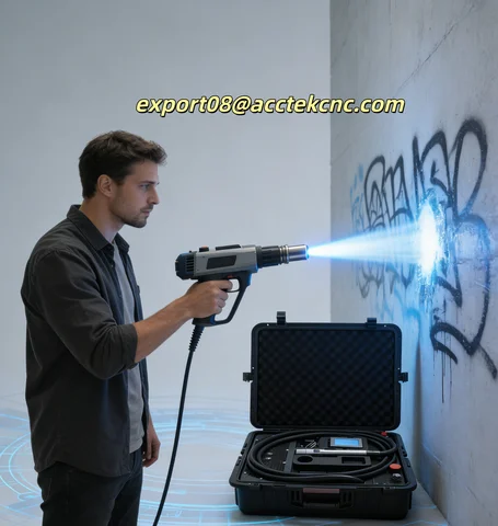 AccTek Laser Cleaning Machine Continue or Pulsed Laser Suitcase Multi-power Suitcase Laser Cleaning Machine For Metal Cleaning