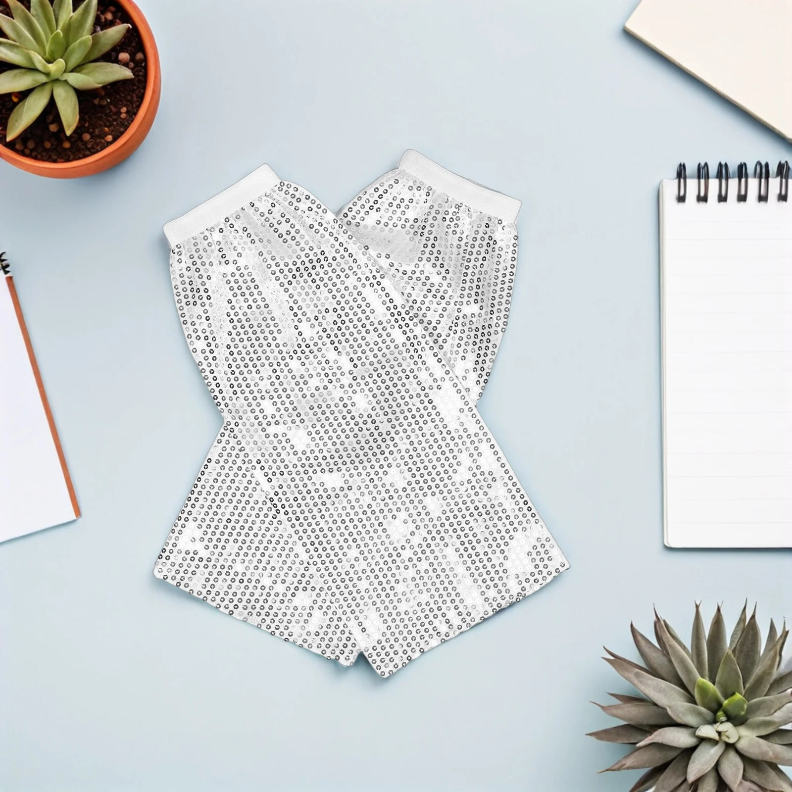 

1Pair Festival Sequin Leg Sleeves Stretchy Glitter Leg Warmers for Dance Performance Stage Rave Costume