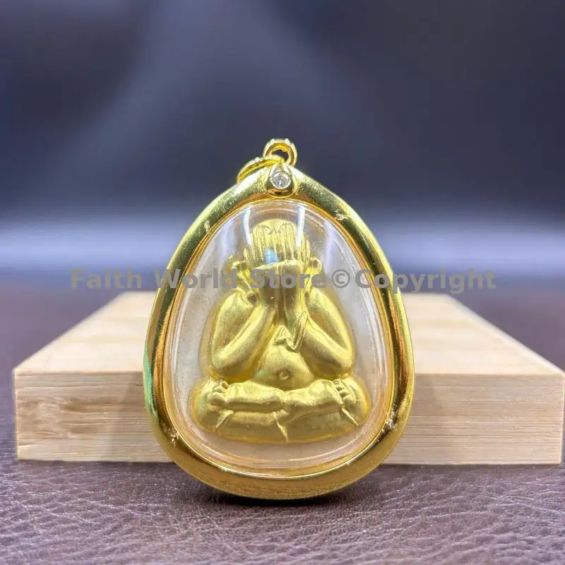 

2024 Thailand temple talisman buddhist famous bida maha luck God buddha Amulet Pendant expel demon Recruit money Bless safety