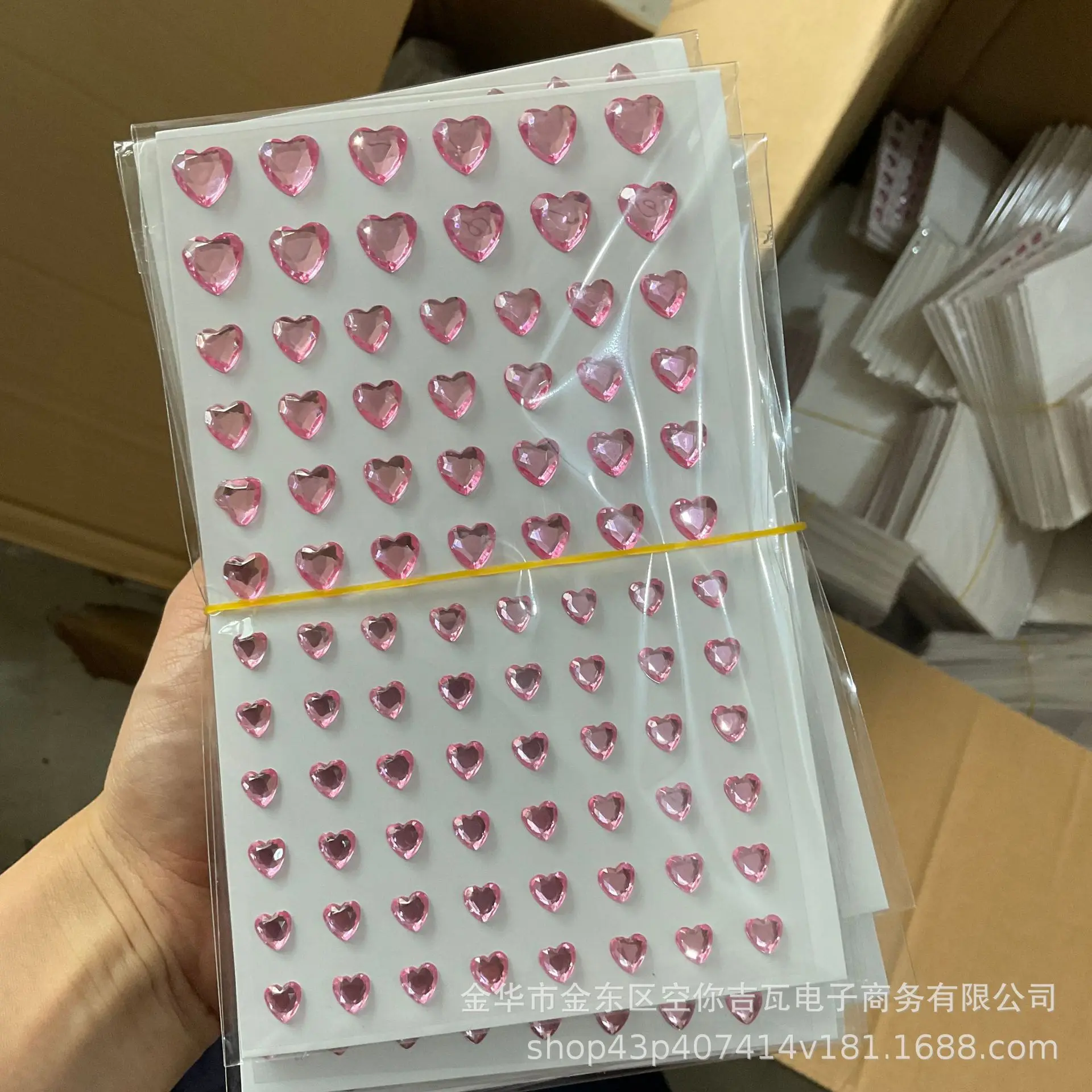 

Self Adhesive Colorful Crystal Heart Rhinestone Stickers Multi Size Gems for Phone Decoration Makeup Face Art Girly Style