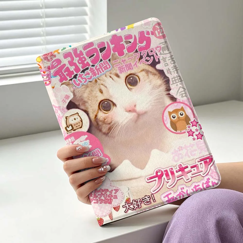 Anime Featuring Cats Gift For Samsung Galaxy Tab S11 S10 S9 S8 S7 S6 A11 A10.1 A9 A8 A7 Ultra FE Plus Soft Tablet Case