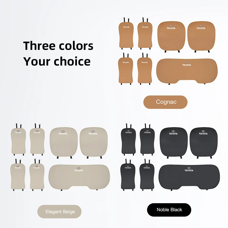 غطاء مقعد السيارة الداخلي وسادة تنفس الحرير الجليد الحصير الناعمة لتويوتا ألارد غازو سباق كورولا يارس شر أوريس كامري Rav4