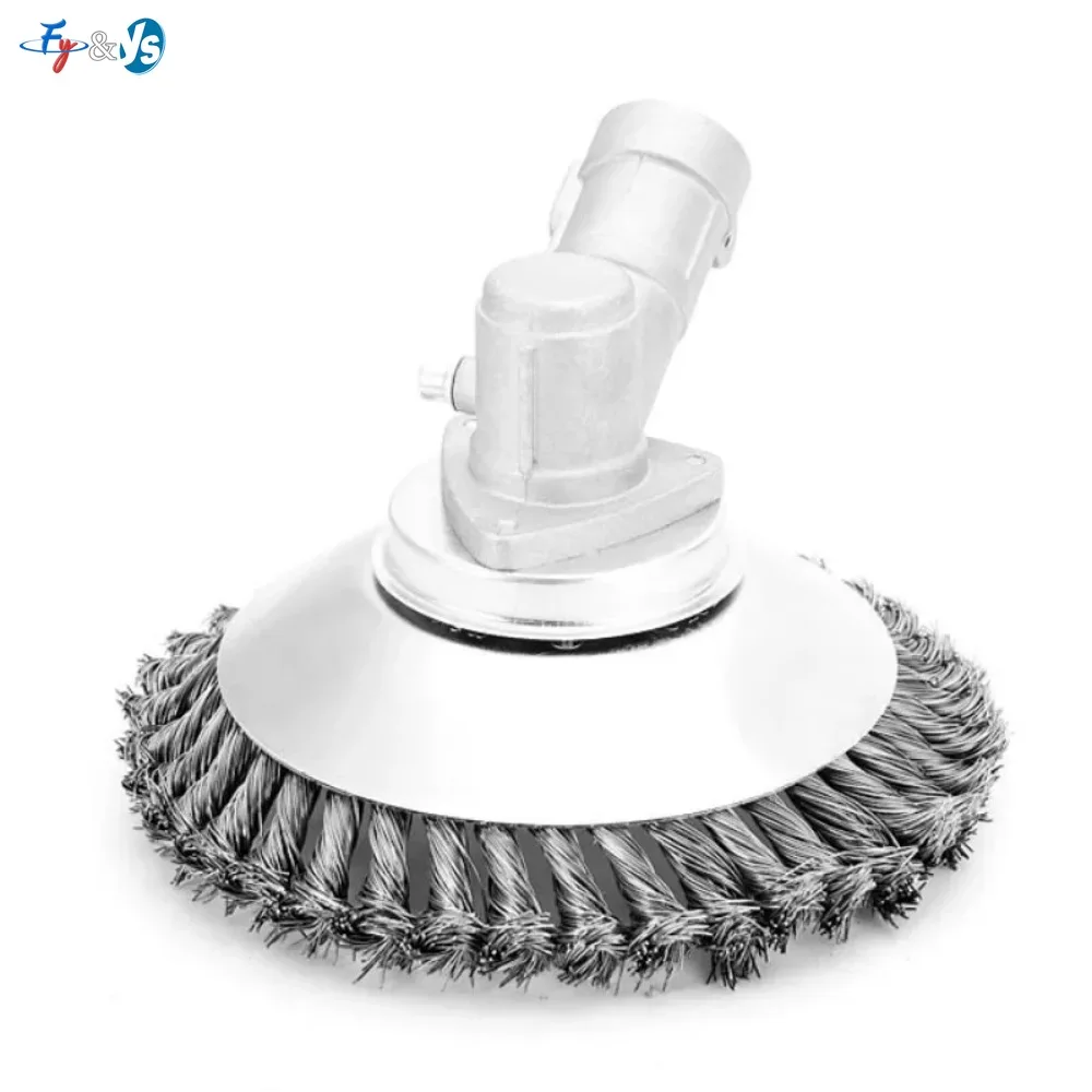 6/8 Inch Twisted Knotted Steel Wire Wheel Weed Cutter Disc Weeding Blade Grass Trimmer Brush Cutter Lawn Mower Garden Weeding