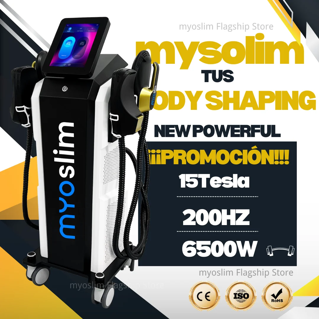 MYOslim EMS آلة نحت الجسم تشكيل الجسم 6500 واط 200 هرتز فقدان الوزن تردد الراديو RF جهاز تحفيز العضلات #6