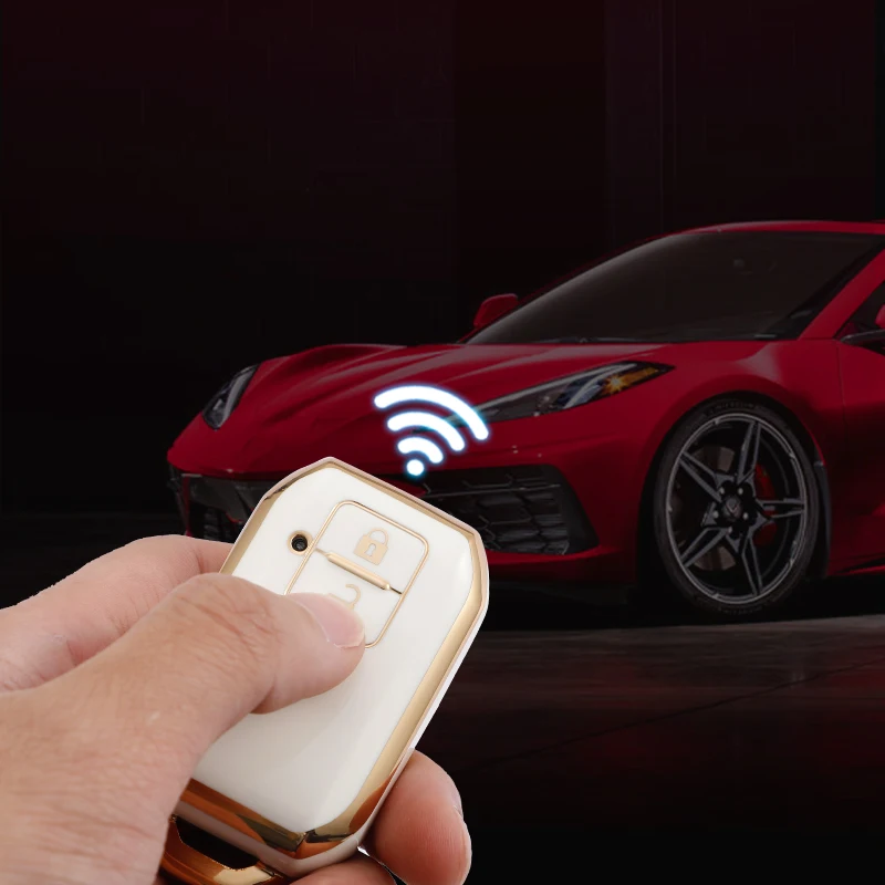 2 أزرار بولي TPU غطاء مفتاح السيارة مفتاح القضية لسوزوكي سويفت عربة R احتكار نوع البعيد بدون مفتاح قذيفة فوب المفاتيح الملحقات