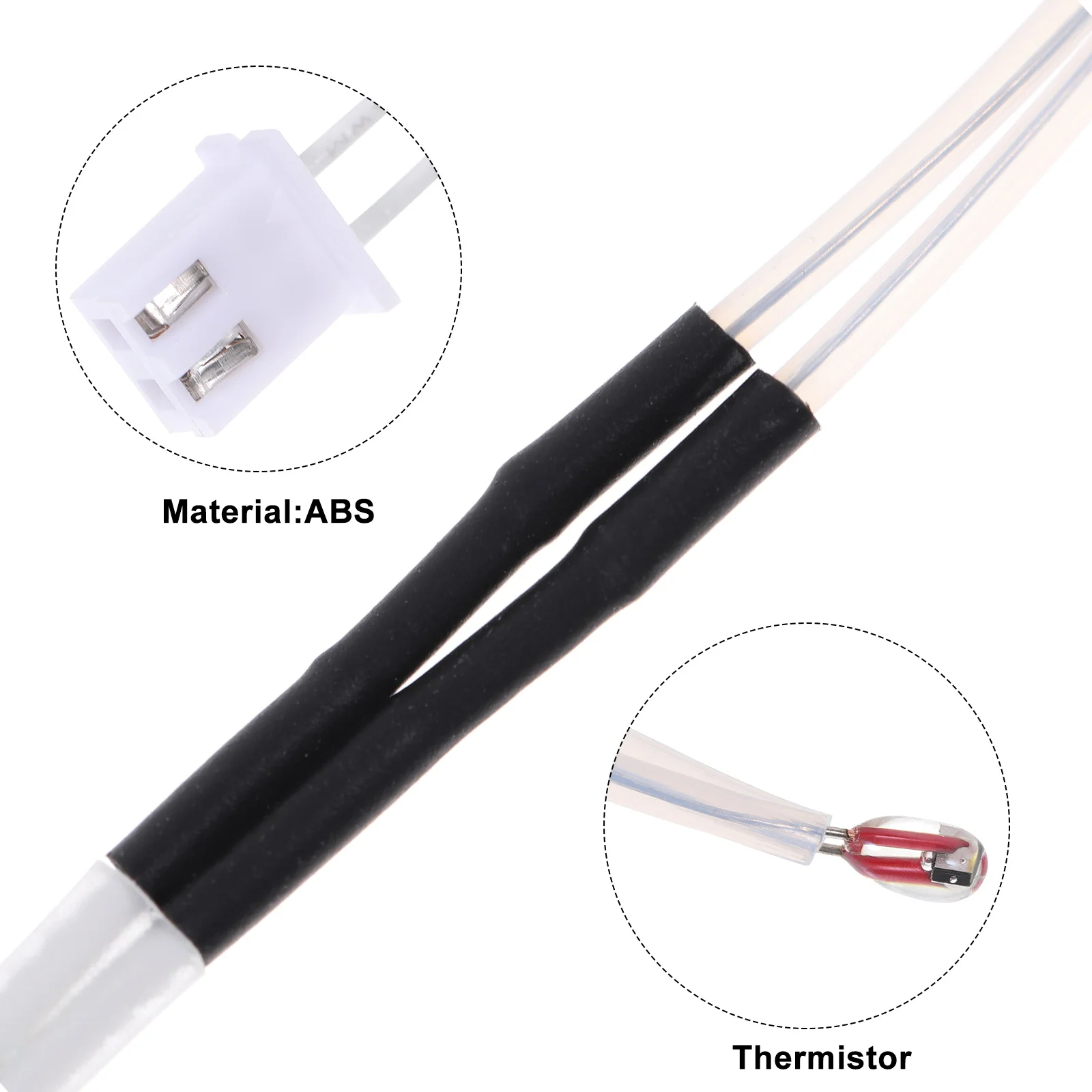 

5Pcs 3D Printer Thermistor 100k High Temperature for Heated Bed Extruder Durable Ntc Sensor 3D Printer Thermistor