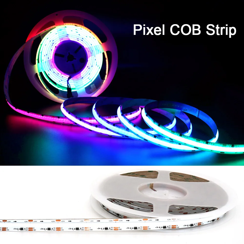 

Комплект адресных светодиодных лент Tuya WiFi 5М 10М 20М 25М 24В Pixel Strip WS2811 SPI RGBIC для декора комнаты