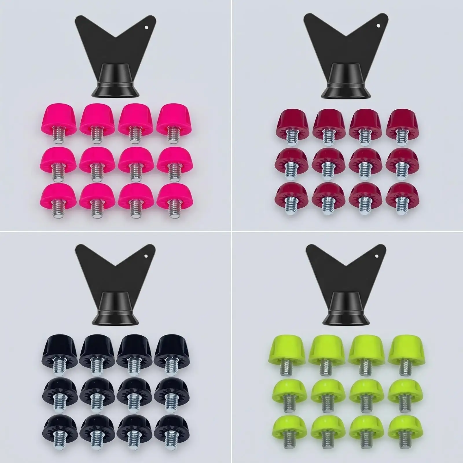 Metal Soccer Shoe Cleat Studs Replacement Kit with Wrench M5 Threaded Spikes for Football Boots Durable Field Traction