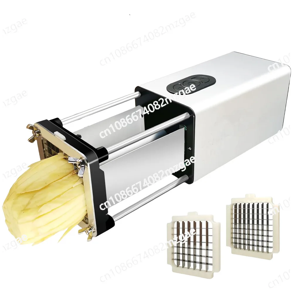 

110V-240V Commercial Electric Potato Cutter Potato Chip Cutter French Fries Vegetable Cutting Machine Food Processor