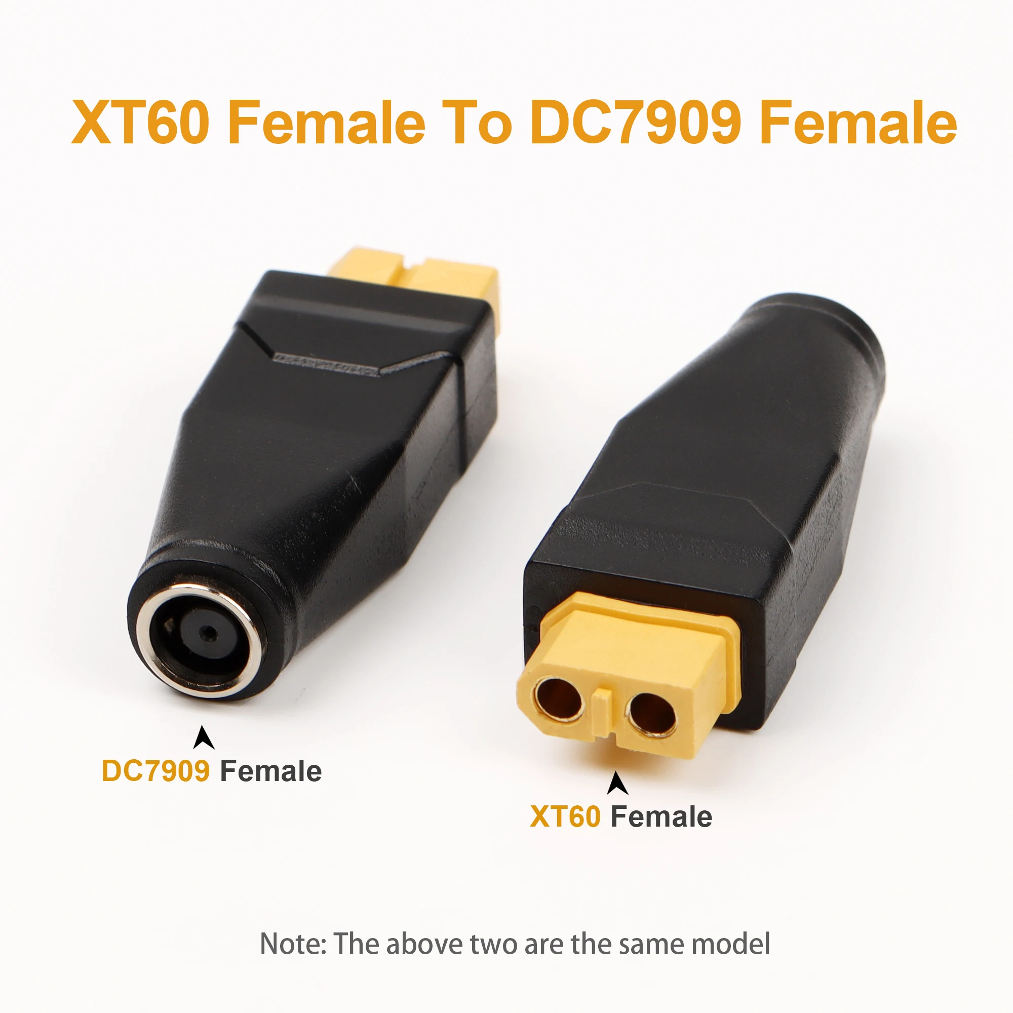 1/2 PCS XT60 Male Female to DC7909 Male Female Plug No Wire Connector Plug  Conversion Adapter 7909 to XT60 Connector