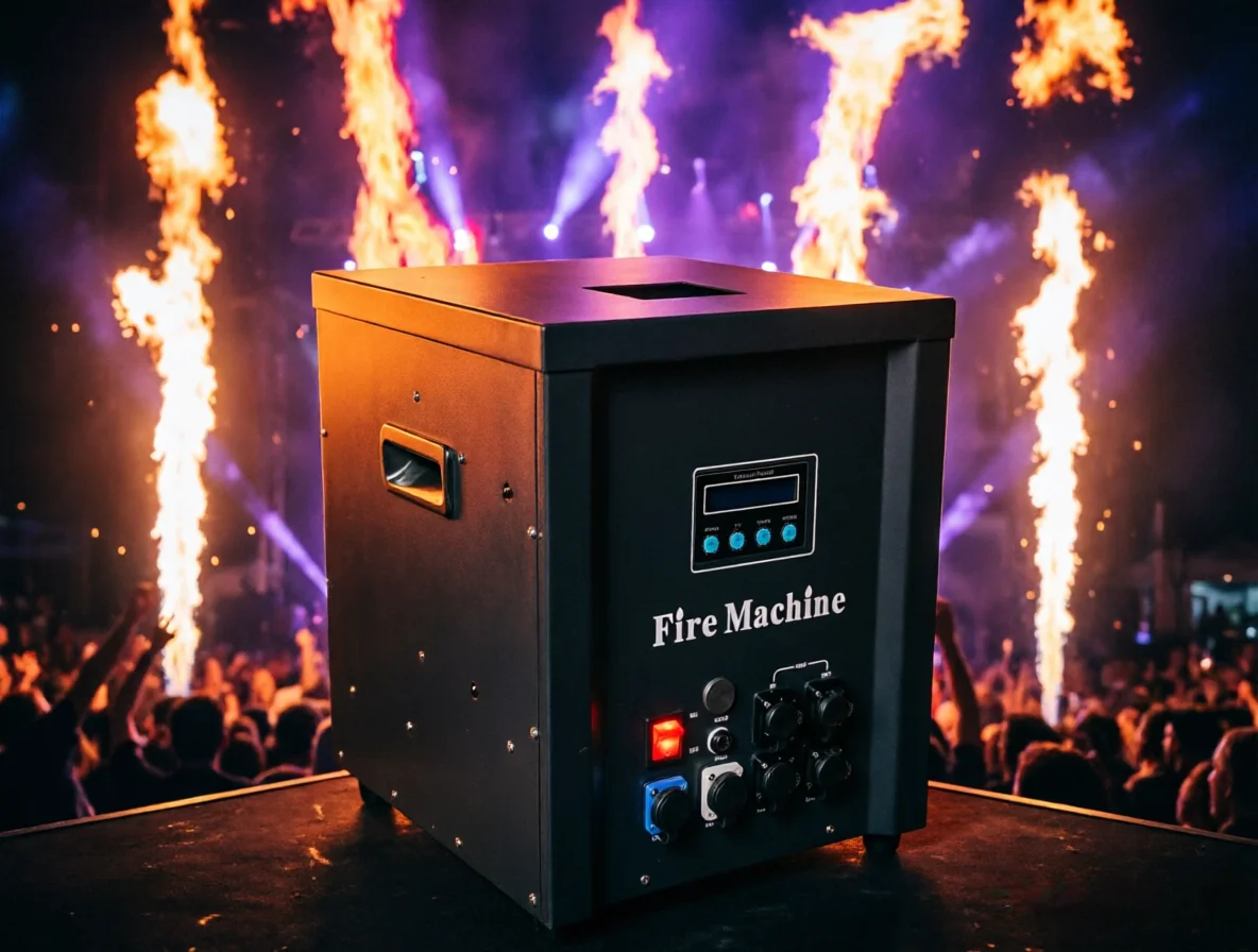 350W Stages Waterproof Flame Machine DMX Wedding Fire Spray Machines Special Equipment For DJ Disco Outdoor Event Performance FX