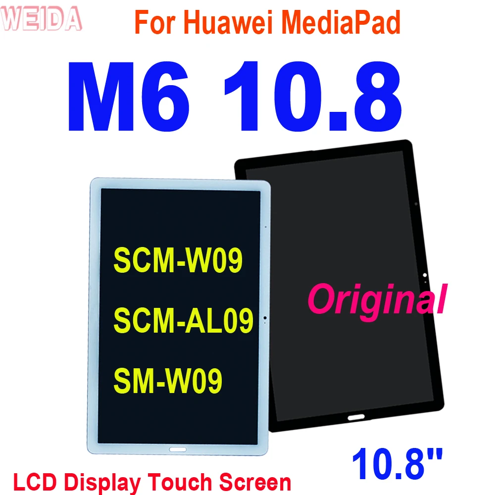 

Original 10.8'' LCD For Huawei MediaPad M6 10.8 LCD SCM-W09 SCM-AL09 SM-W09 LCD Display Touch Screen Digitizer Assembly Tools