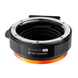 K&F Concept EOS to EOS M Auto Focus Lens Adapter for Canon EF EFS Mount Lens to Canon EOS M M1 M2 M3 M5 M6 M50 M100 Camera