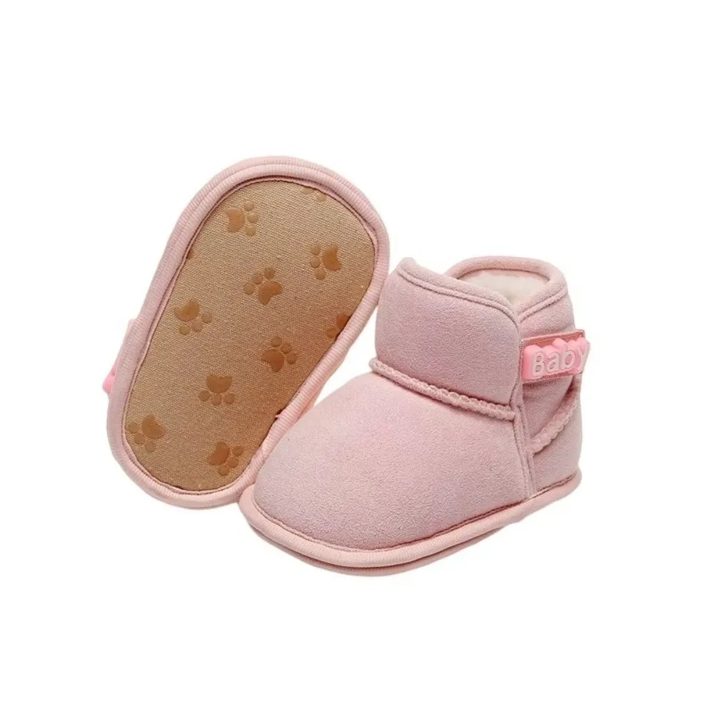 Winter Warm Babys Snow Booties Flats Slipper Newborn Baby Shoes Soft Toddler Crib Boots Toddler Infant Walking Shoes Girls Boys view 4