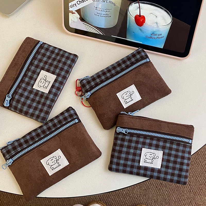 5pcs Card Holder Women Leatherette Double-layered Multifunctional Ear Line Short Storage Bag