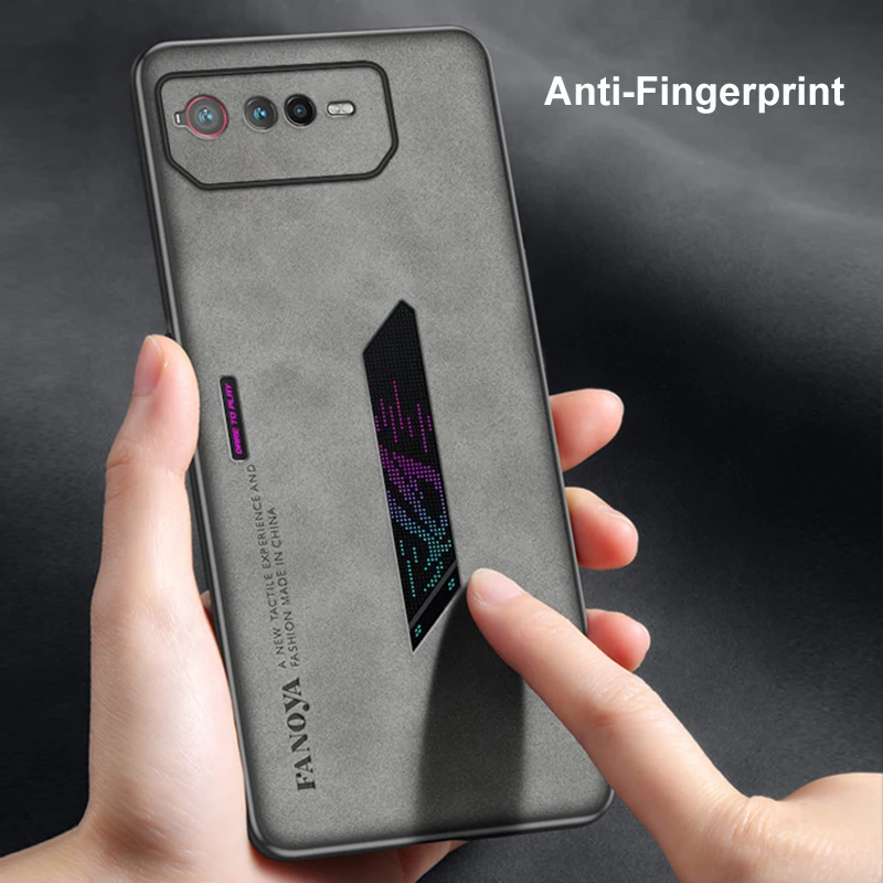 Luxury PU Leather Case For Asus ROG Phone 5 5S Phone5 Cover Matte Silicone Protection Phone Case For Asus ROG Phone 6 6D Phone6