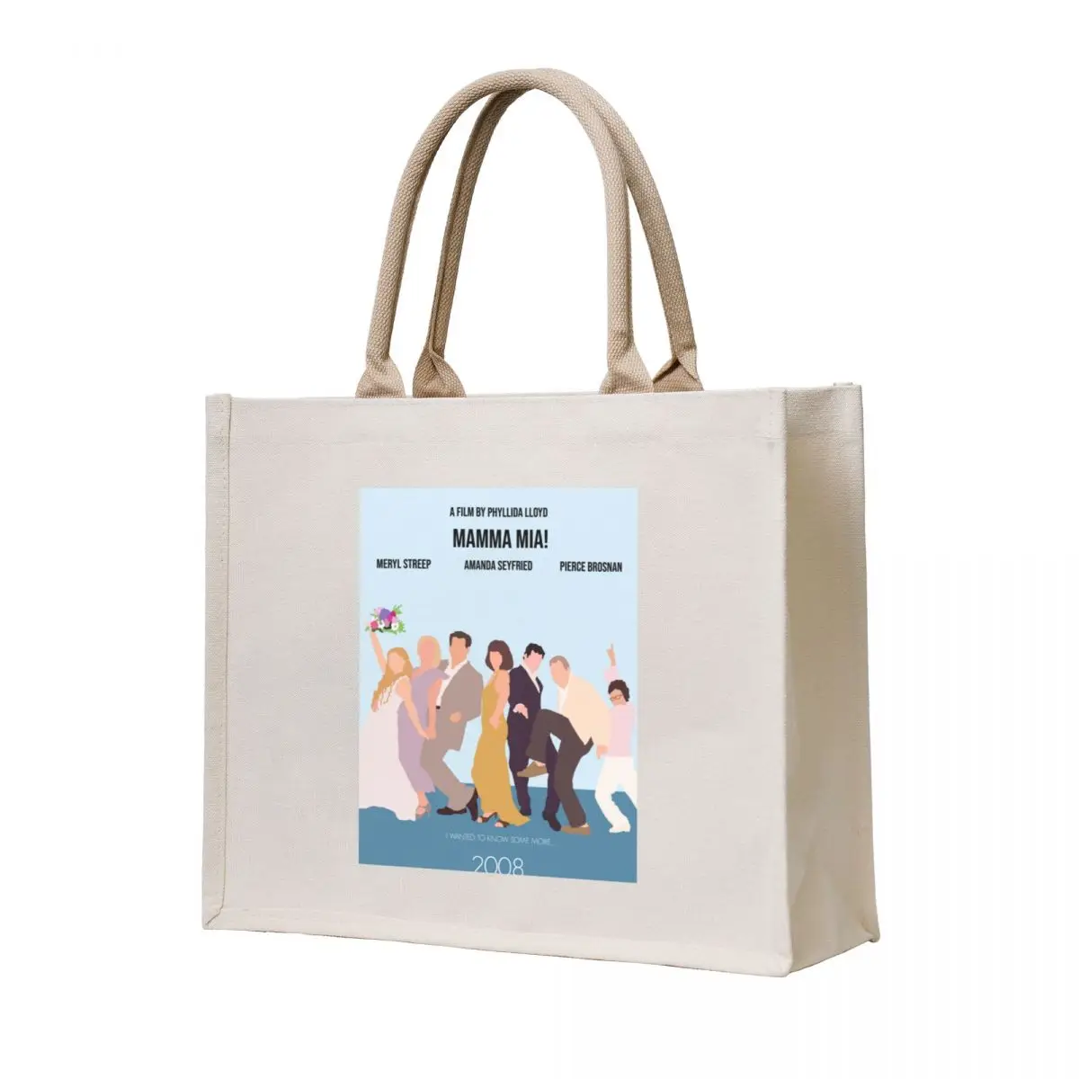 

Mamma Mia! Minimalist Movie Poster Tote Bag bag for beach custom bags cute pouch bag Cloth bags