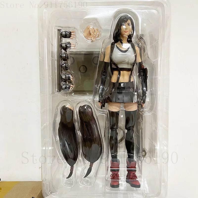 Play Arts Kai Tifa Lockhart Action Figure Sephiroth Cloud Strife Figurine Remake Toys Decoration Doll 30CM