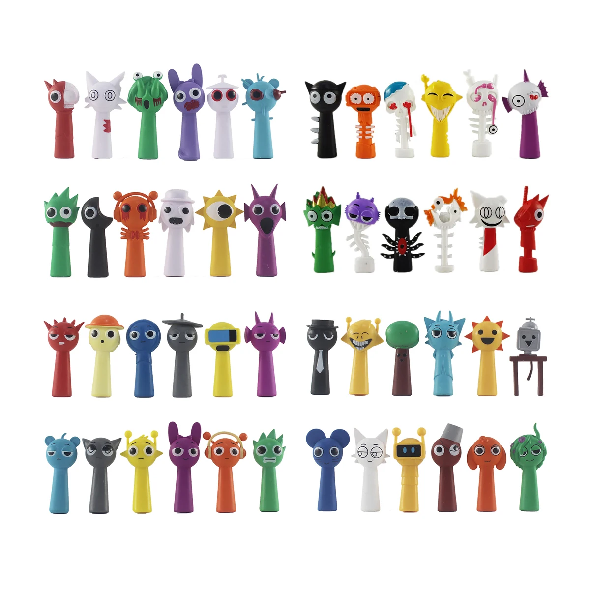 12pcs Sprunki Figurine Gme Model Juguetes Sprunky Figuras Jouet PVC Sprunki Figures Toys Set