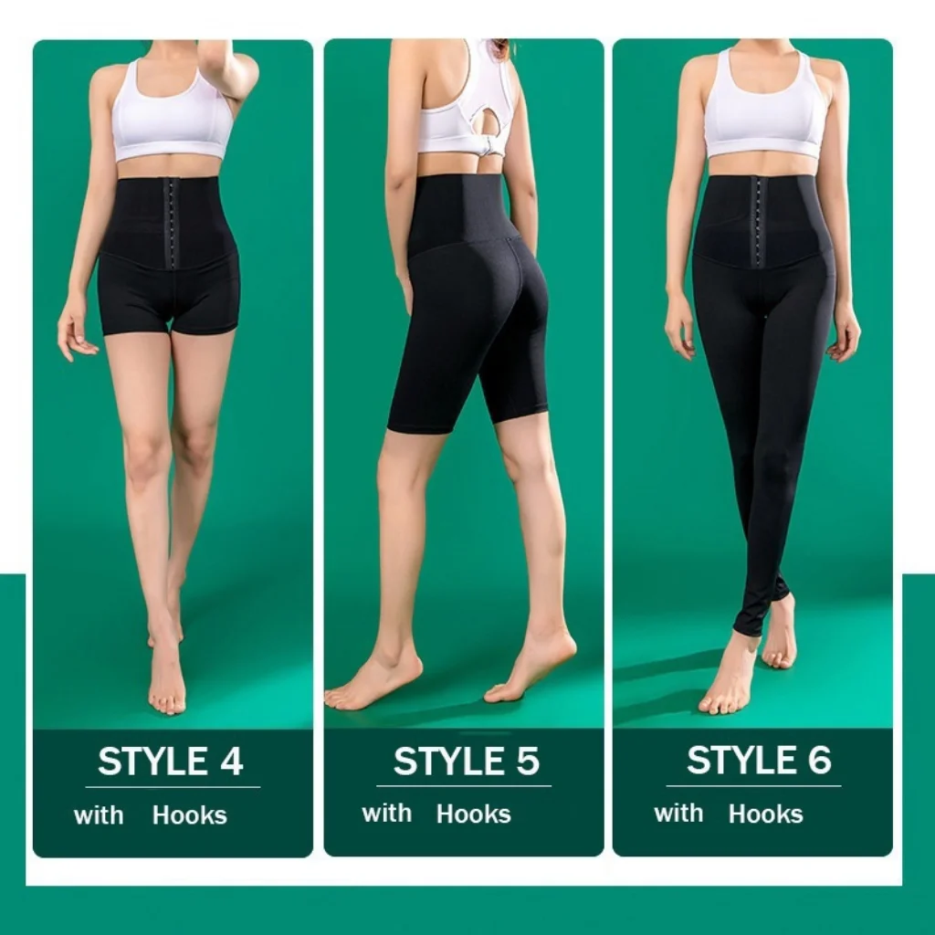 Pantalones adelgazantes de Sauna para mujer, mallas térmicas para entrenamiento de gimnasio, entrenador de cintura, Control de barriga, quemagrasas