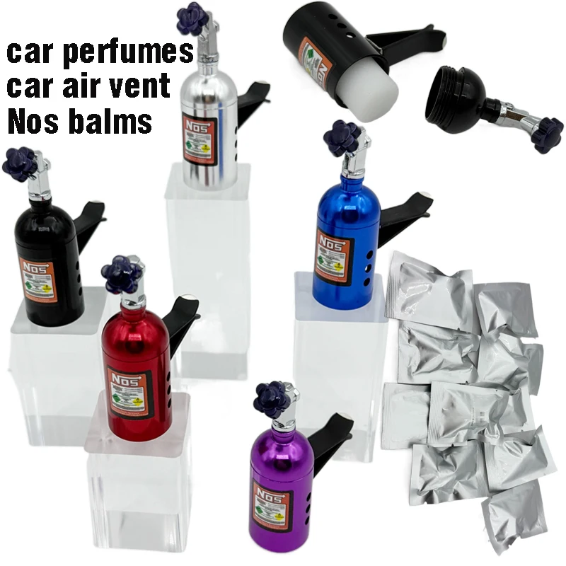 Nos coche perfume ambientador auto nos botella accesorios de ventilación de aire parte de afinación de coche adornos aromatizantes para el olor del coche perfumable