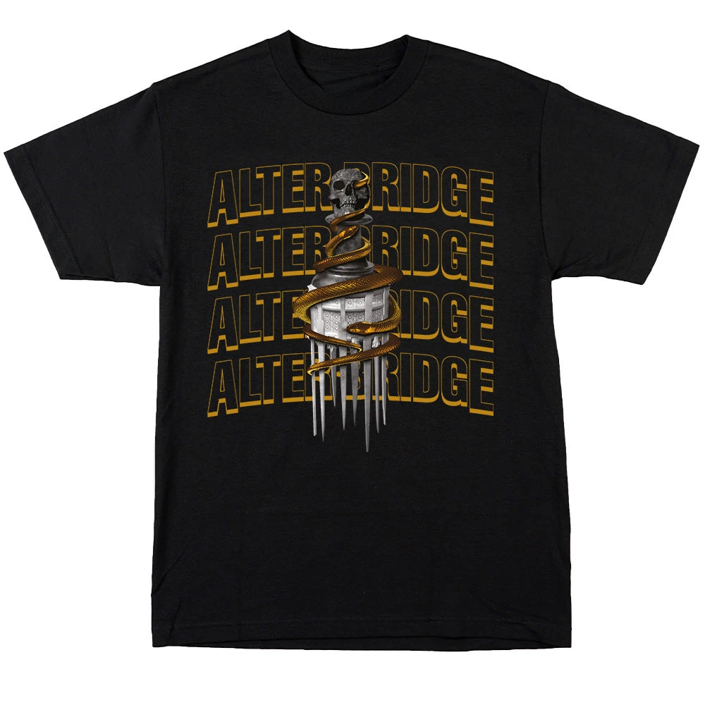 Alter Bridge Royal Skull Band T-Shirt 100% Cotton Graphic Tee Men Women Summer Streetwear Top