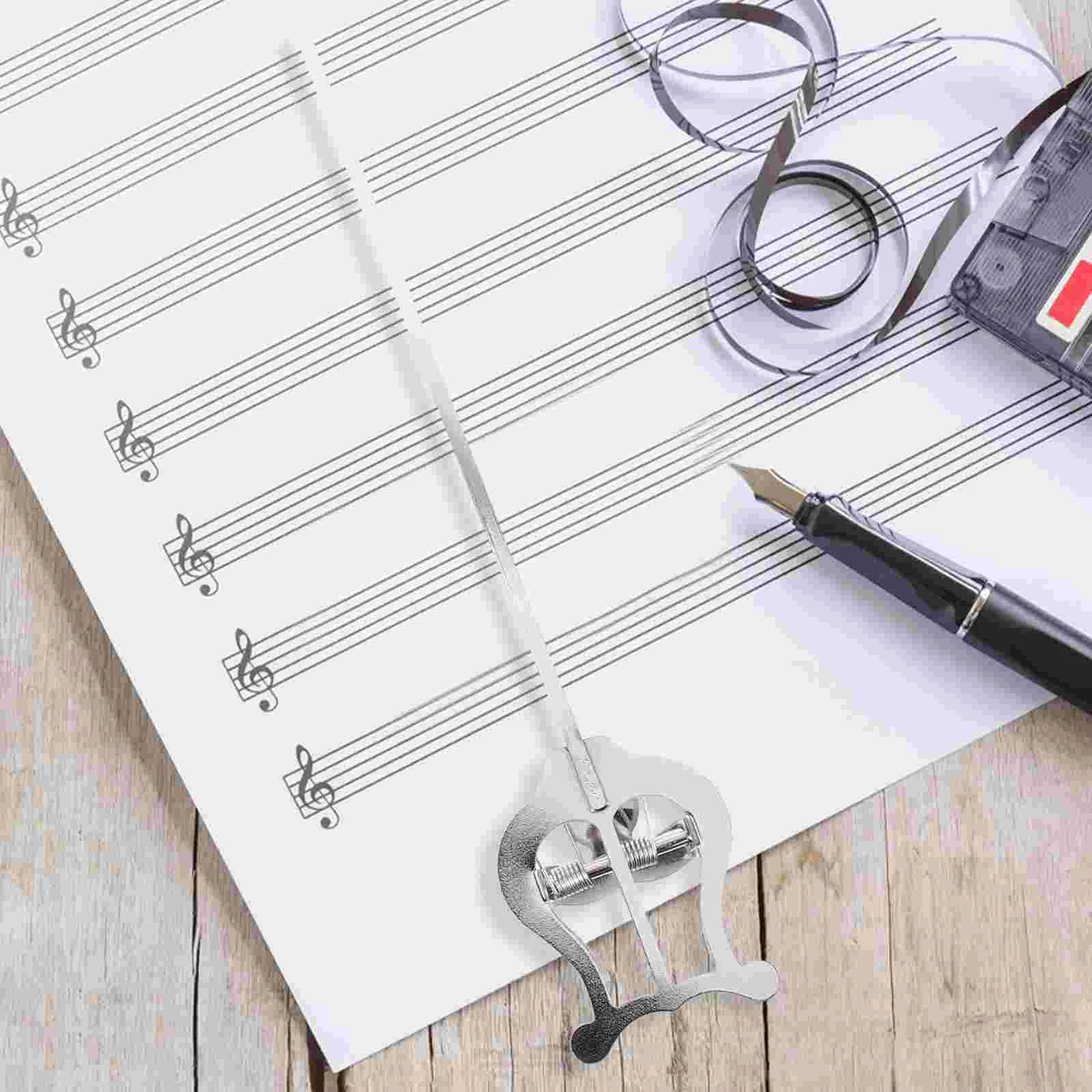 

Lyre Music Book Clip Trumpet Flip Folder on Stand Supplies Metal for Marching Band