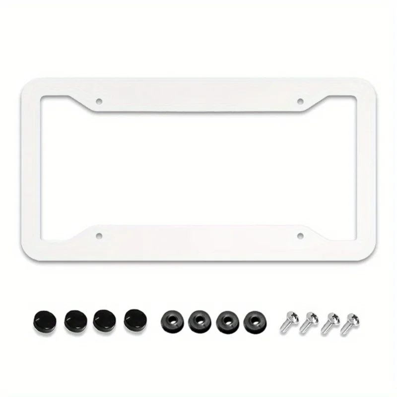Set of 2 Humorous MusicThemed License Plate Frames Made of Aluminum Designed to Hold Car Tags with 4 Holes And Screws