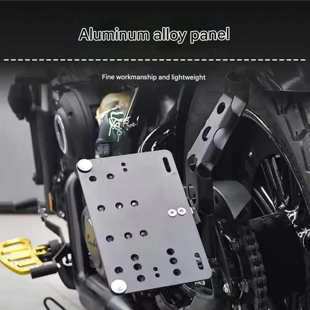 For Benda Napoleon Bob250/500 Rock250 modified left folding license plate frame license plate frame modification parts