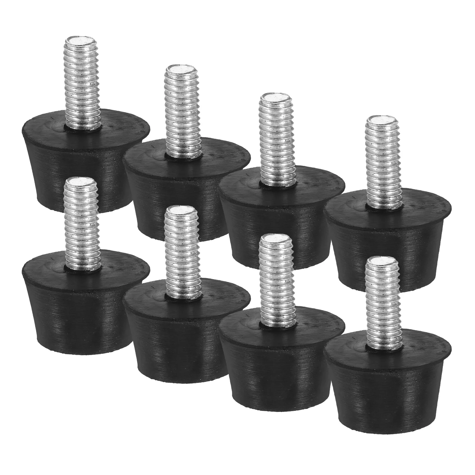 

8Pcs M6 Screw in Rubber Furniture Levelers Adjustable Threaded Feet Pads Table Chair Cabinet Desk Stabilizers Anti Slip