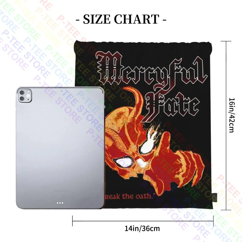 Mercyful Fate 80S Drawstring Bags Gym Bag Gym Softback Personalised Multi-function