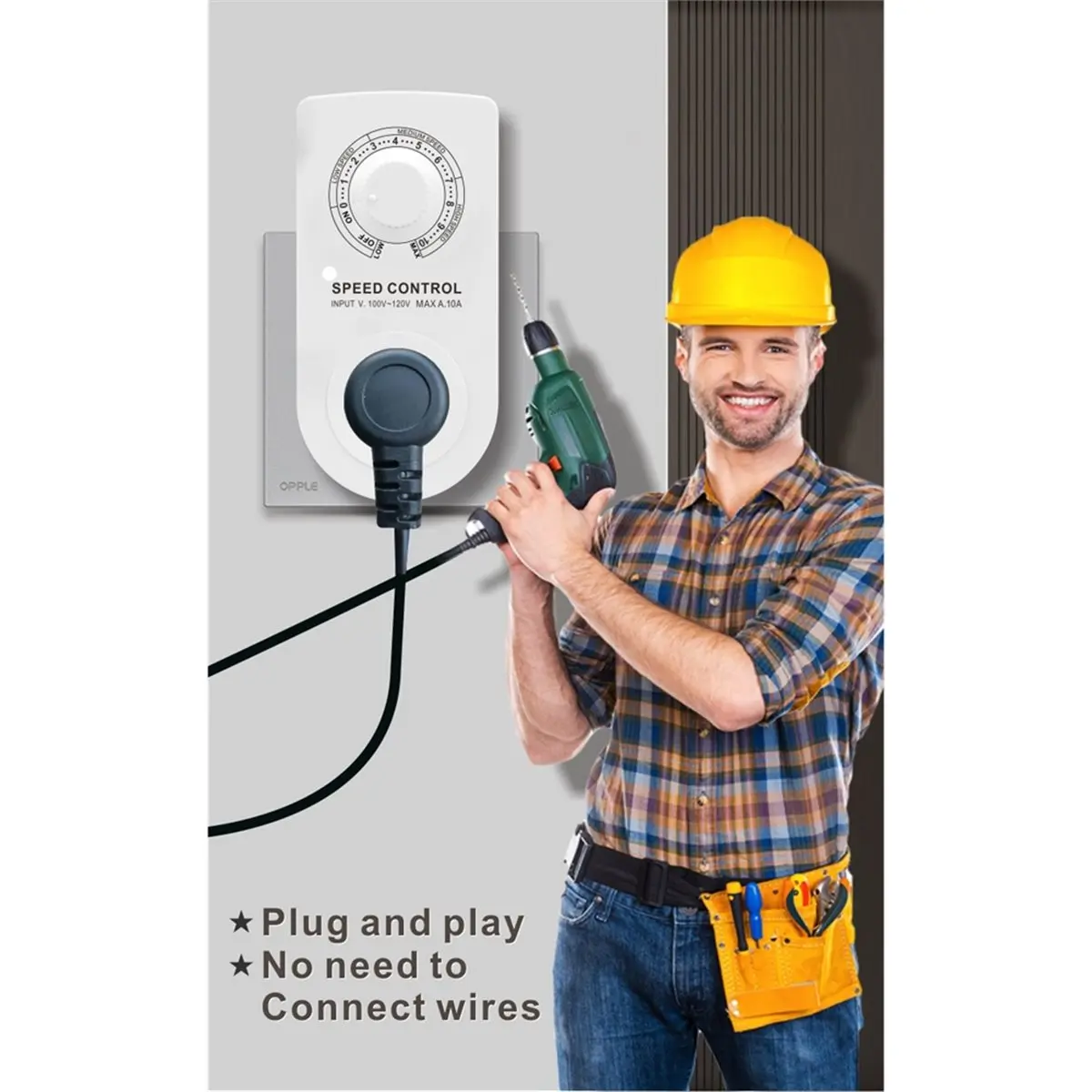 

(AIMA) AC Motor Speed Governor,Exhaust Fan Blower Speed Controller,Polishing Machine Angle Grinder Motor,Voltage Regulation(EU)