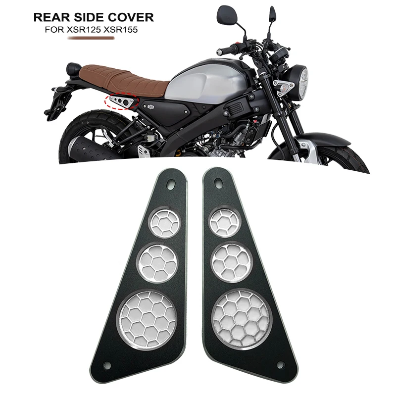 For Yamaha XSR155 XSR125 XSR 155 125 2019 2020 2021 2022 Motorcycle Rear Side Cover Cap Panel Plate Frame Cover Guard Protector